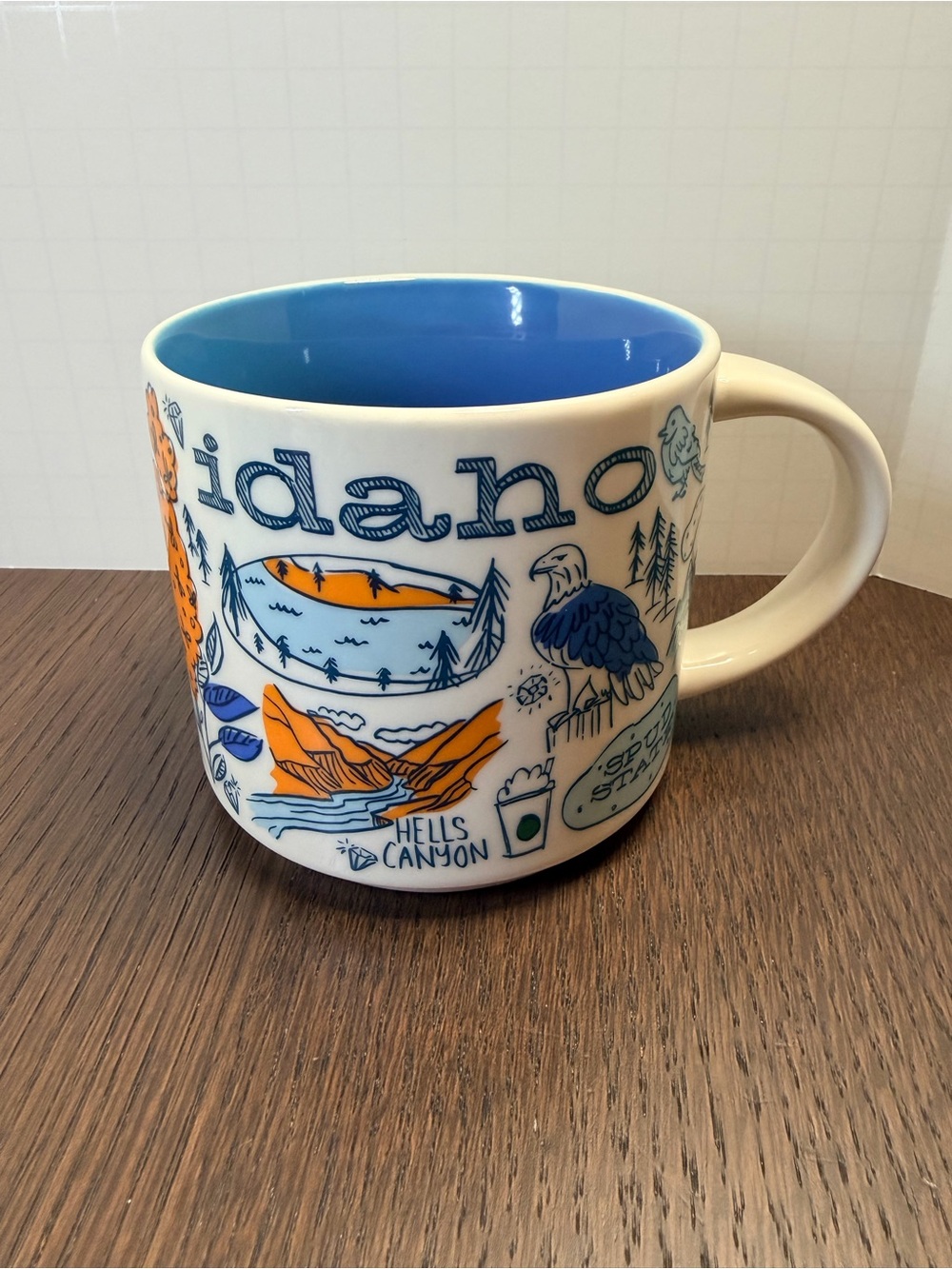 Starbucks Idaho “Been There Series” Ceramic Mug - Blue Interior